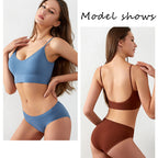Wireless bra set for women with seamless fit and soft everyday support