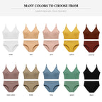 Wireless bra set colour options for women in soft seamless comfort fit