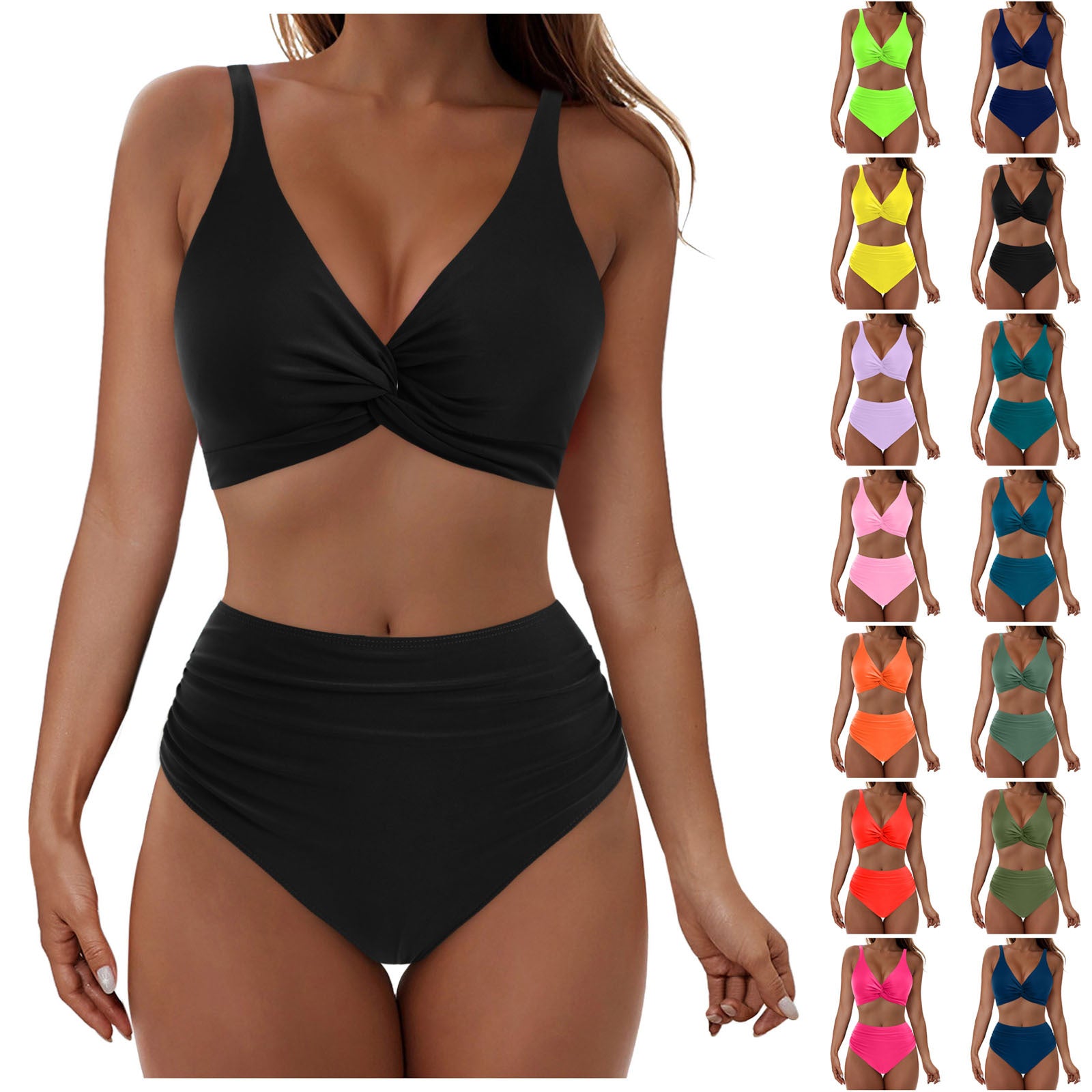Two-Piece Vest Strap Swimsuit