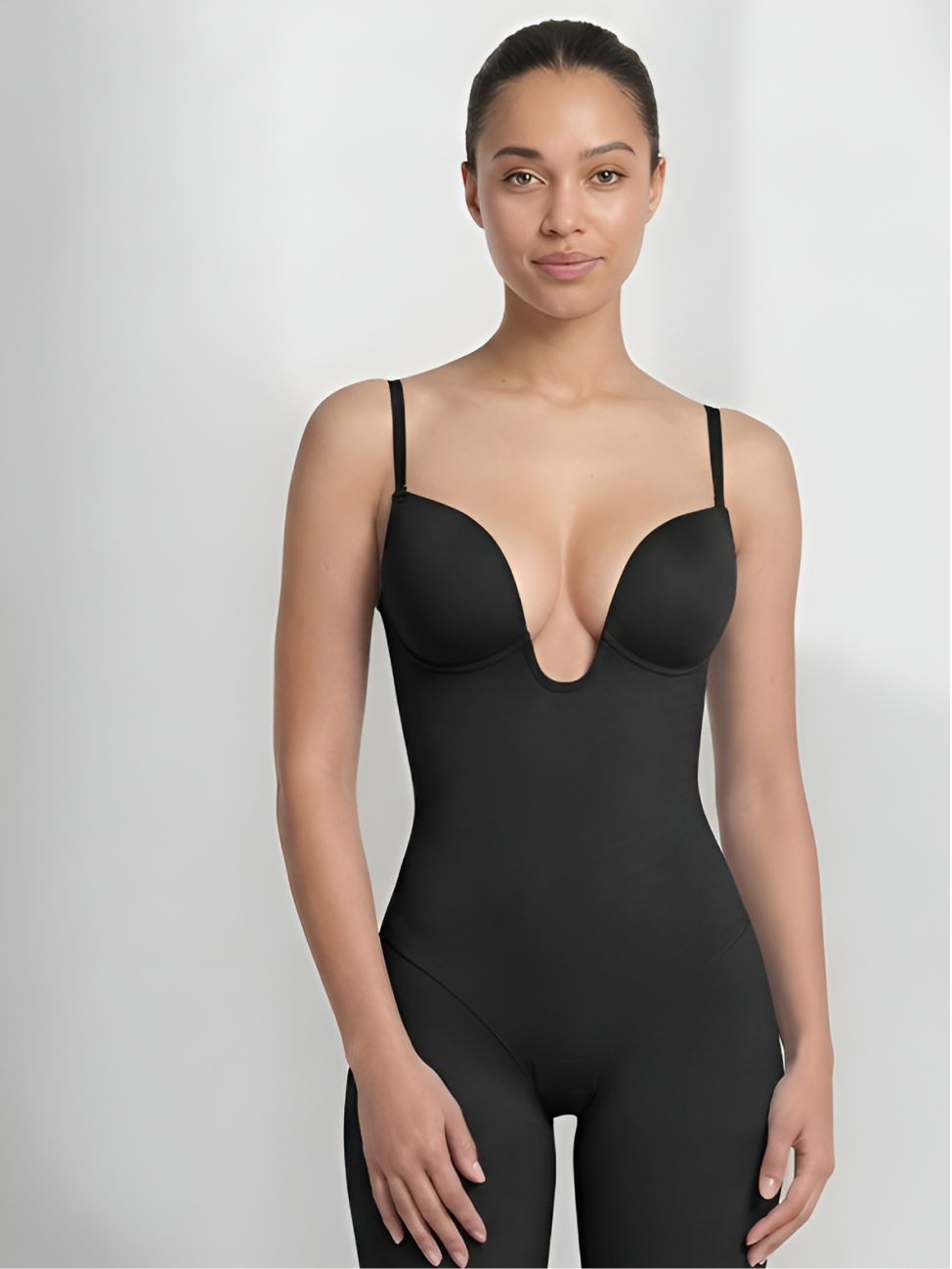 Backless Shorts Bodysuit