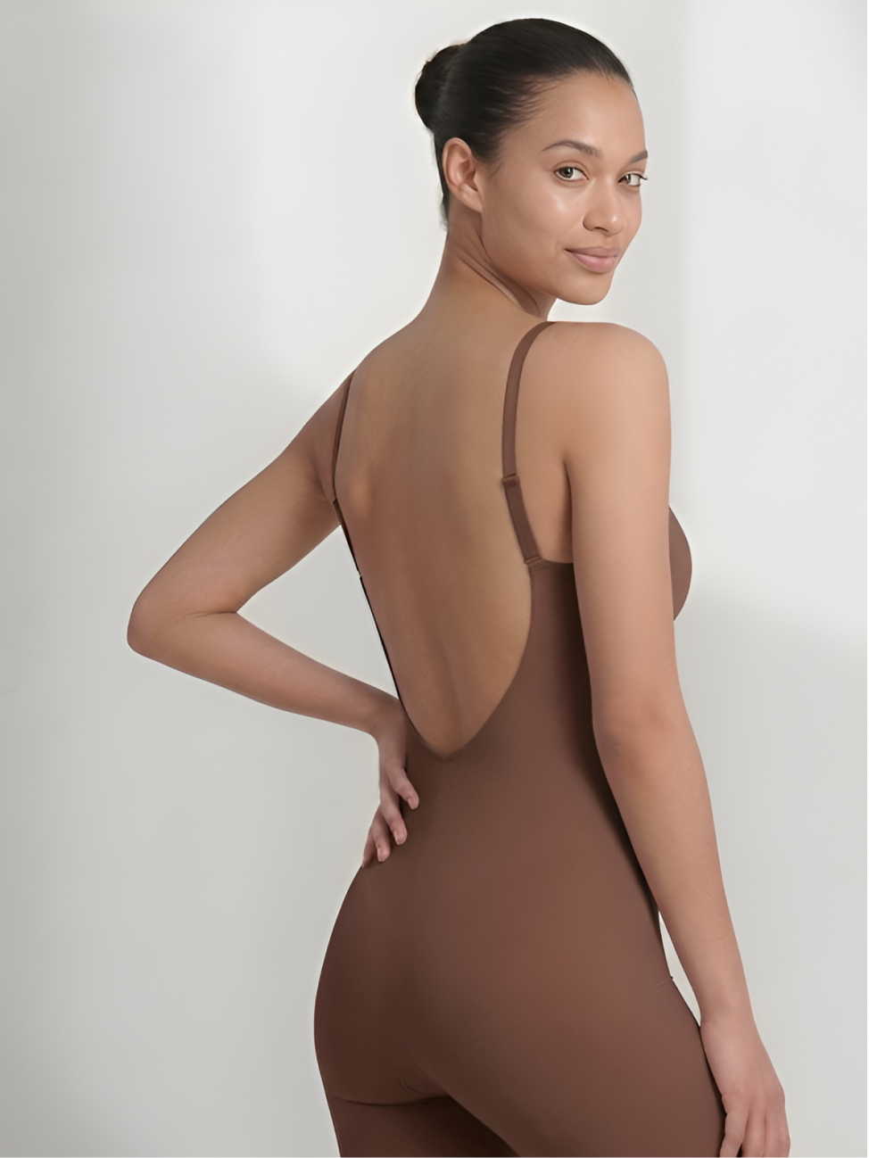 Backless Shorts Bodysuit