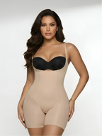Nude full body shaper for women with tummy control and smooth sculpting support