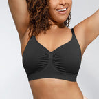 Black lift bra for women with seamless fit and comfortable support