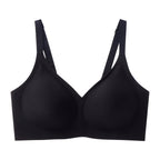 Black backless push-up bra with seamless cups and comfortable support